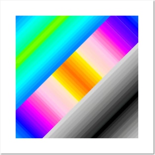 Rainbow pattern Posters and Art